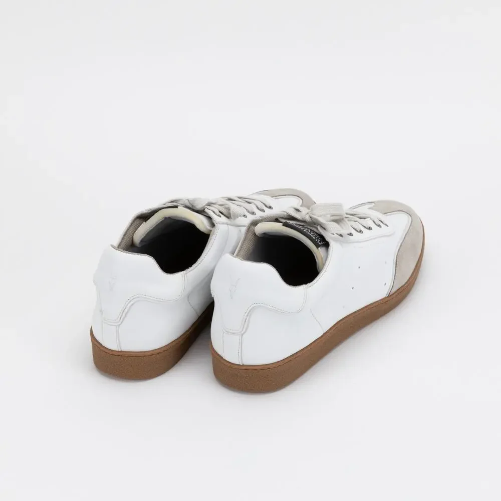 Allsaints Men Leo Low Top Sneaker White/Gum Size 12US/45EU